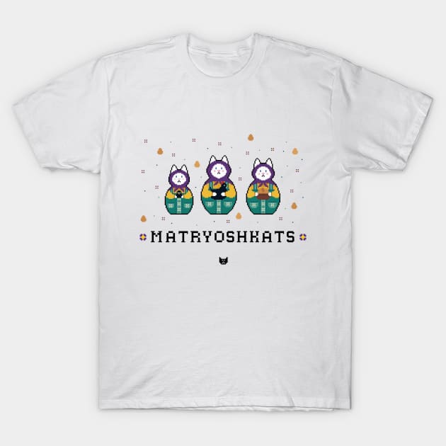 Matryoshkats Chicken Set T-Shirt by katnanigans